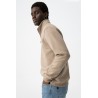 Sudadera beige hombre TIFFOSI con media cremallera | Estilo casual