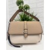 Bolso beige mujer de hombro con solapa | Complementos elegantes
