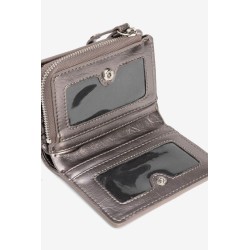 Monedero pequeño metalizado con tachuelas | Complementos mujer