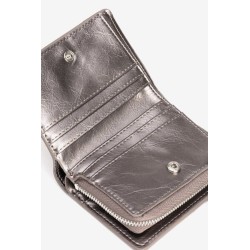 Monedero pequeño metalizado con tachuelas | Complementos mujer