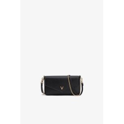 Bolso bandolera negro con cadena dorada | Complementos mujer