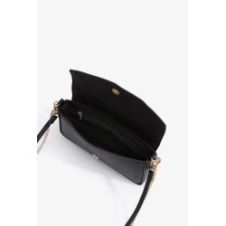 Bolso bandolera negro con cadena dorada | Complementos mujer