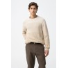 Jersey beige de hombre de punto fino | Rebajas