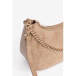 Bolso bandolera Gonzales beige con cadena dorada – Tiffosi