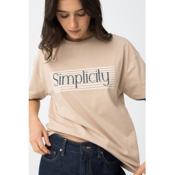 Camiseta con mensaje y rayas mujer | Tiffosi