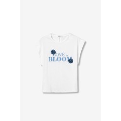 Camiseta blanca Love in Bloom con flores | Tiffosi Camiseta verde Bloom Wildly floral | Tiffosi
