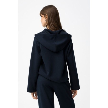 Sudadera azul marino con lazada mujer | Tiffosi