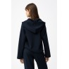 Sudadera azul marino con lazada mujer | Tiffosi