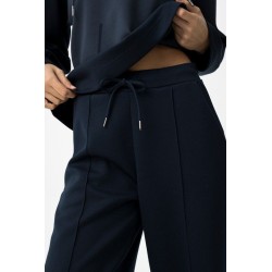 Pantalón azul marino pierna ancha mujer | Tiffosi