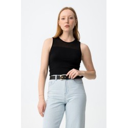 Chaleco de punto sin mangas mujer | Tiffosi