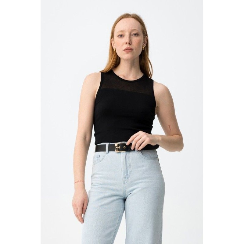 Chaleco de punto sin mangas mujer | Tiffosi