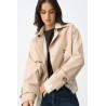 Chaqueta corta beige mujer | Tiffosi