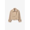 Chaqueta corta beige mujer | Tiffosi