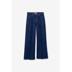 Vaquero azul oscuro pierna ancha mujer | Tiffosi