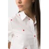 Camisa blanca con corazones mujer | Tiffosi