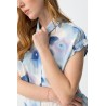 Camisa estampada azul mujer | Tiffosi