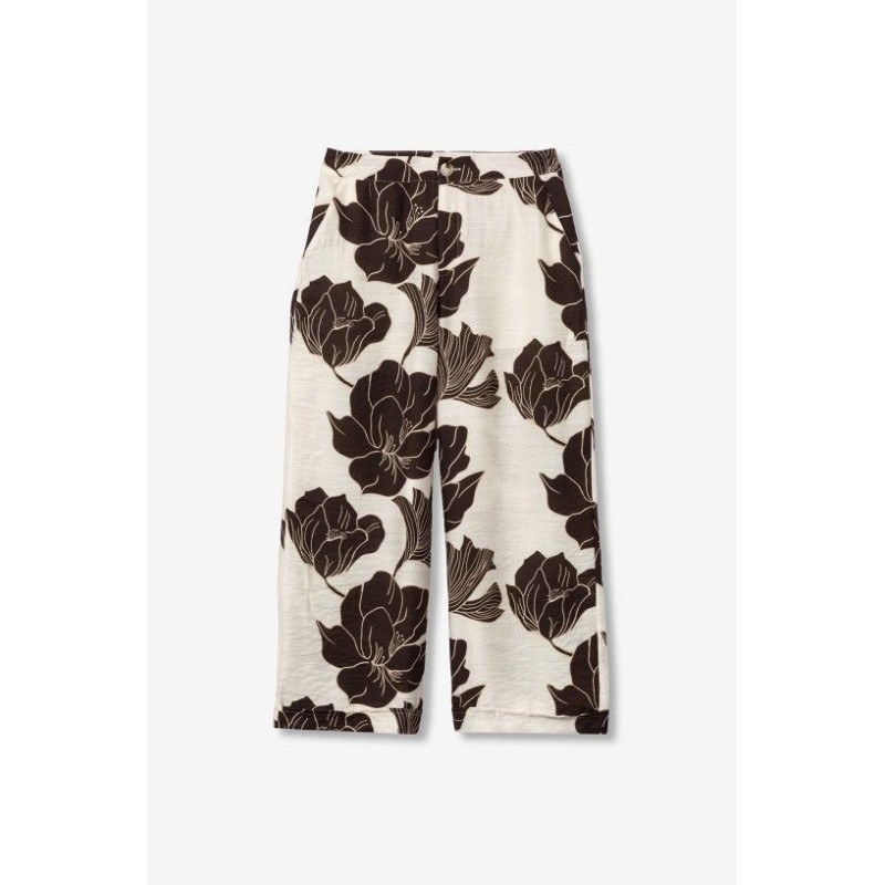 Pantalón fluido estampado floral Tiffosi mujer