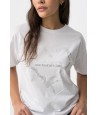 Camiseta blanca corazón mujer | Tiffosi