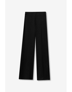 Pantalón negro fluido de punto Tiffosi mujer
