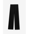 Pantalón negro fluido de punto Tiffosi mujer