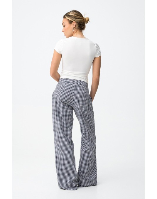 Pantalón vichy tiro alto mujer | Tiffosi