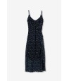 Vestido largo floral azul | Tiffosi